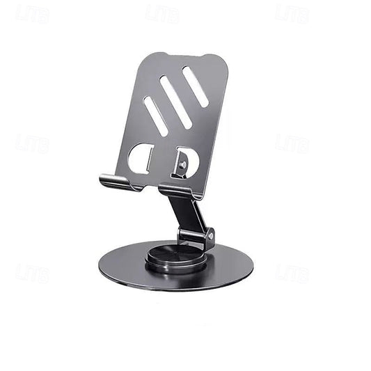 Gray Rotating Metal Desktop Phone Stand